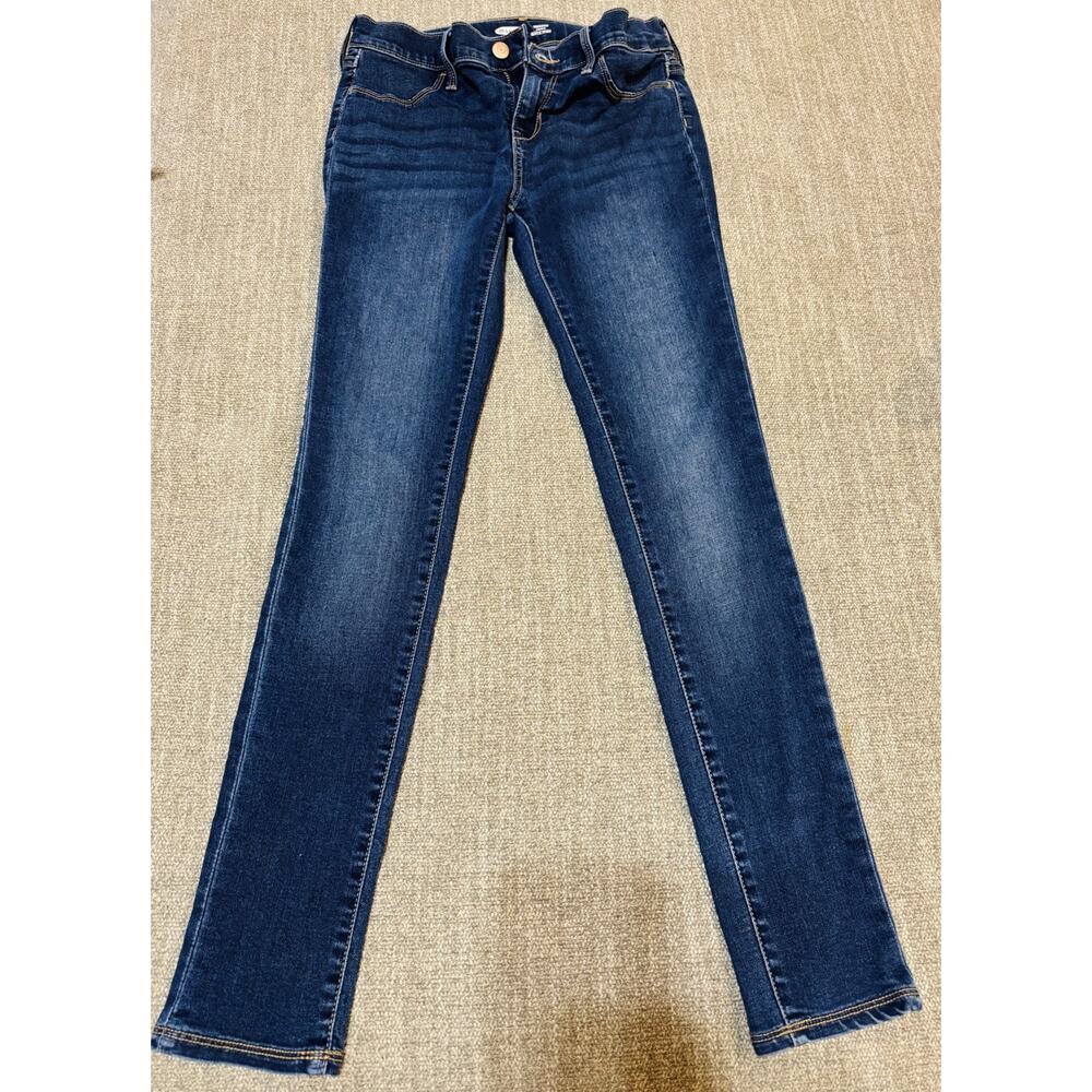 Old Navy Girl's Jeans Rockstar Jeggings Youth Size 14 Blue Stretch Denim Pants